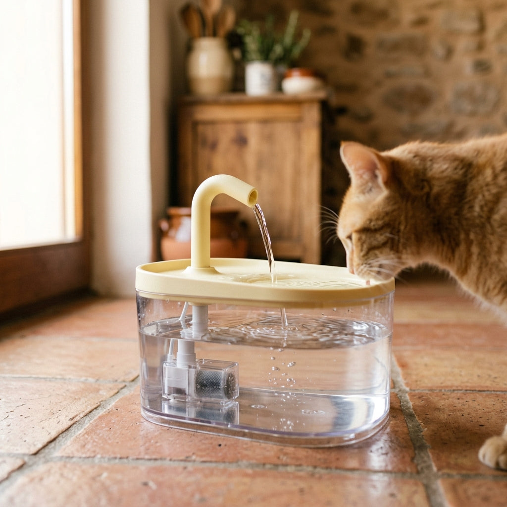 Fuente de Agua con Filtro para Gatos