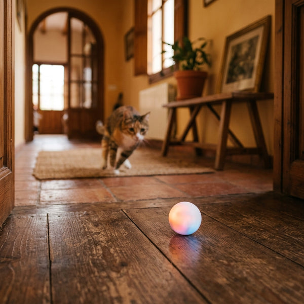 Pelota Inteligente Automática · Perro y Gato