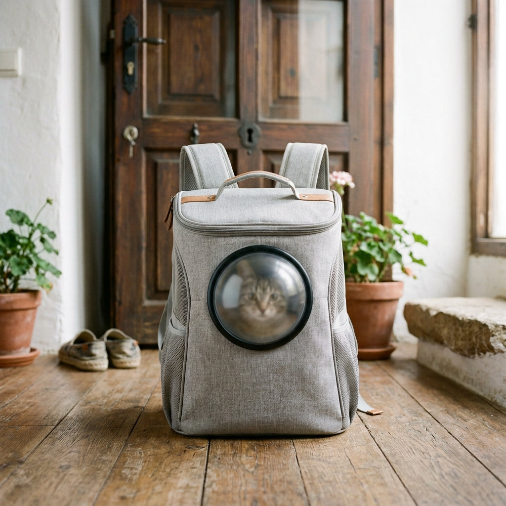 Mochila Transportín Cápsula para Gatos